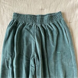 iets frans velvet velour wide leg sweatpants